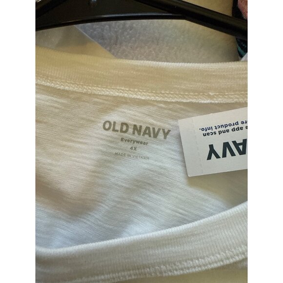 Old Navy NEW size 4X White Oversized EveryWear Tunic T-Shirt - Picture 5 of 5